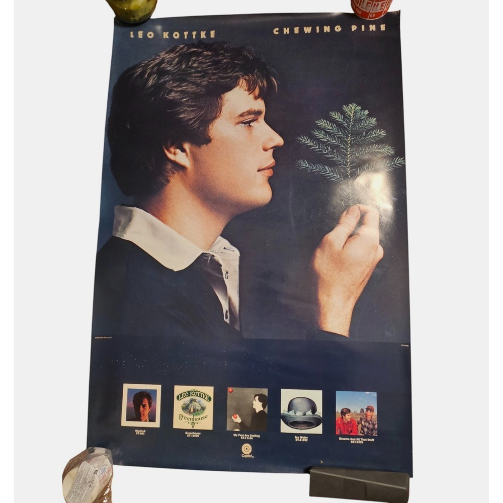 Leo Kottke Chewing Pine 24x36 Vintage 1970s Capitol Records Albums Promo Poster